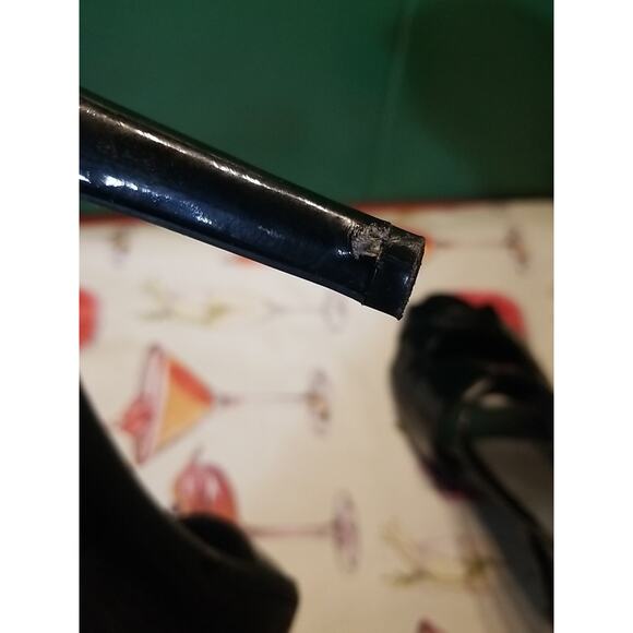 Fioni Women’s Black Open Toe Ultra High Heel Shoes Sz 11 Crisscross - Picture 7 of 7